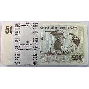 Zimbabwe - 500 dolarów 2006 - paczka bankowa
