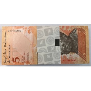 Venezuela - 5 bolivares 2011 - bank package