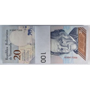 Wenezuela - 20 bolivares 2018 - paczka bankowa