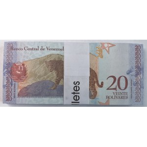 Wenezuela - 20 bolivares 2018 - paczka bankowa