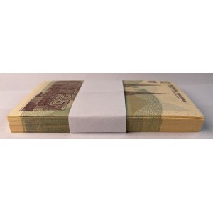 CROATIA - 25 dinars 1991 - bank parcel of 100 banknotes