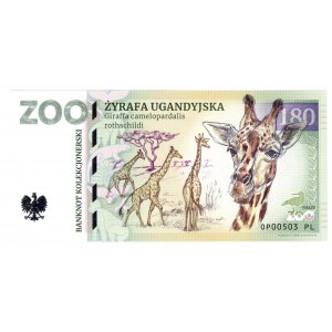 Zoo zberateľská bankovka - žirafa ugandská - Zoolar - Opole