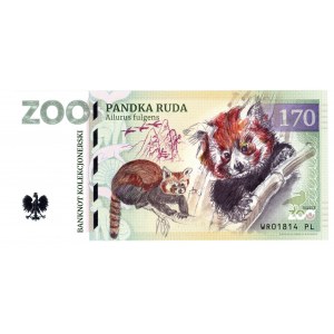 Banknot kolekcjonerski ZOO - Pandka Ruda - Zoolar - Wrocław