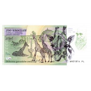 Sběratelská bankovka ZOO - Pandka Ruda - Zoolar - Wroclaw