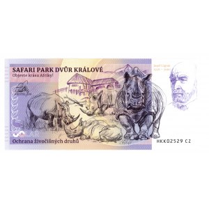Zoo collector banknote - Lemur Kata - Zoolar - Safari Park Dvur Kralove.