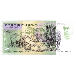 Zoo collector banknote - Lev Berbersky - Zoolar - Safari Park Dvur Kralove