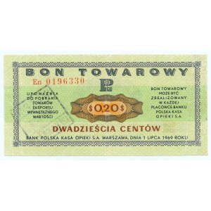 Pewex, 20 cents 1969 - En series