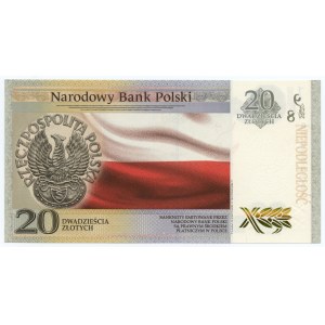 20 Zloty 2018 - 100. Jahrestag der Wiedererlangung der Unabhängigkeit + Heftmappe