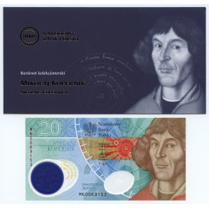 20 PLN 2022 Nicolaus Copernicus + priečinok s vydaním