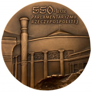 Medaile za 550 let parlamentarismu v Polsku - Piotrków 1468 - Varšava 2018