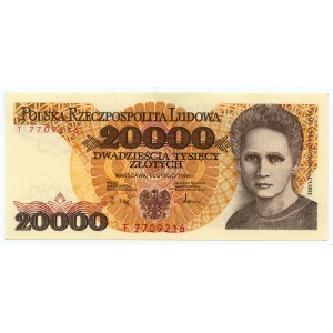 20.000 Zloty 1989 - Serie T