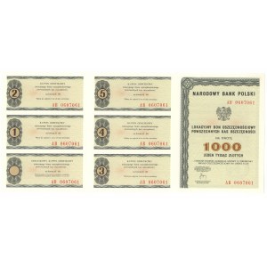 Lokacyjny Bon Oszczędności PKO - 1,000 zlotys 1978 series AB