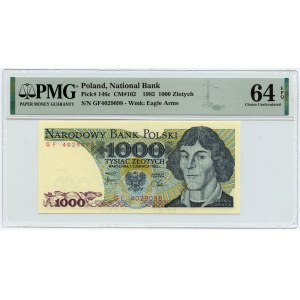 1,000 gold 1982 - GF series - PMG 64 EPQ