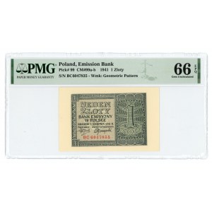 1 gold 1941 - BC series - PMG 66 EPQ
