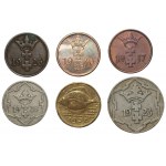 Free City of Danzig - 1 fennig 1926,1930,1937, 5 fennig 1928,1932 and 10 fennig 1923