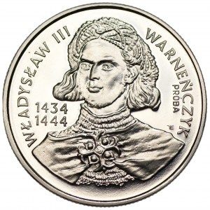 10,000 gold 1992 - Wladyslaw Warneńczyk - PRÓBA Nikiel