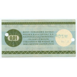 PEWEX 1 cent 1979 (mały) seria HL WZÓR