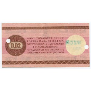 PEWEX 2 centy 1979 (mały) seria HO WZÓR
