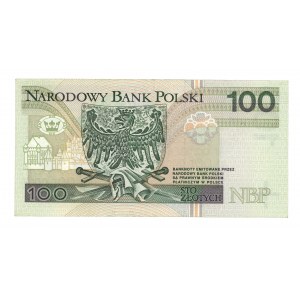 100 złotych 1994 - seria zastępcza YJ 2000000 - ciekawa numeracja