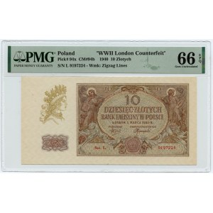 10 gold 1940 - L - PMG 66 EPQ