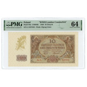 10 gold 1940 - L series. - PMG 64