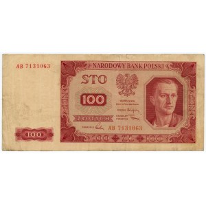 100 złotych 1948 - rzadsza seria AB