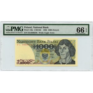 1,000 zloty 1982 - DL series - PMG 66 EPQ