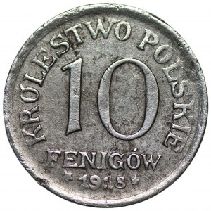 Kingdom of Poland - 10 fenigs 1918