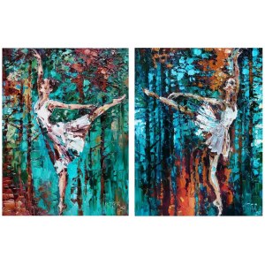 Krystyna Róż-Pasek, Diptych of Dancers