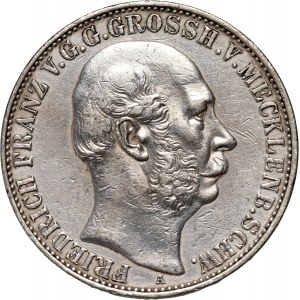 Germany, Mecklenburg-Schwerin, Friedrich Franz II, Thaler 1867 A, Berlin