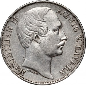 Germany, Bavaria, Maximilian II, Thaler 1864, Munich