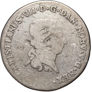 Deutschland, Schleswig-Holstein, Kristian VII, 20 Schillinge (1/3 Daler Specie) 1789 MF