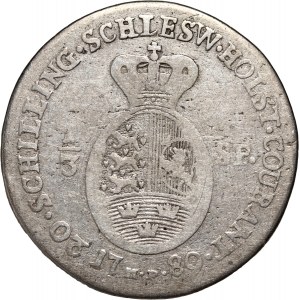 Germany, Schleswig-Holstein, Christian VII, 20 Shilling (1/3 Daler Specie) 1789 MF