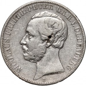 Germany, Oldenburg, Peter II, Thaler 1860 B
