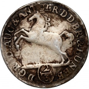 Germany, Brunswick-Wolfenbüttel, Rudolf Augustus and Anthony Ulrich, 24 Mariengroschen (2/3 Thaler) 1699 HCH, Brunswick