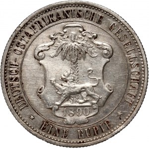 Deutschland, Deutsch-Ostafrika, Wilhelm II, 1 Rupie 1890, Berlin
