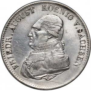 Germany, Saxony, Friedrich August I, Thaler 1823 IGS, Dresden