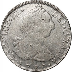 Bolivia, Charles III, 8 Reales 1780 PTS PR, Potosi