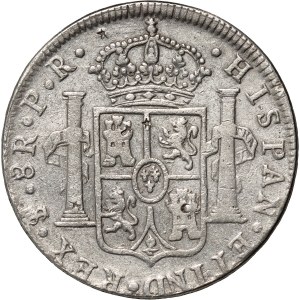Bolivien, Karl III., 8 Reals 1780 PTS PR, Potosi