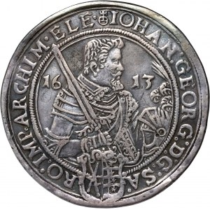 Germany, Saxony, Johann Georg, Thaler 1613, Dresden