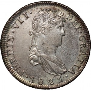 Mexico, Ferdinand VII, 8 Reales 1821 Zs RG