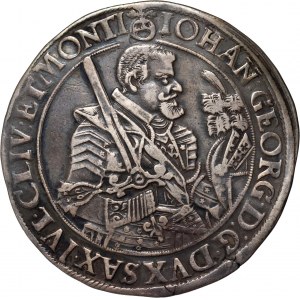 Germany, Saxony, Johann Georg I, Thaler 1637 SD, Dresden
