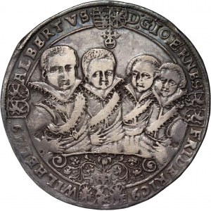 Germany, Saxony-Weimar, Johann Ernst and his 7 brothers, Thaler 1612, Saalfeld
