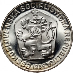 Tschechoslowakei, 10 Kronen 1966, Velka Morava, Spiegelmarke (PROOF)