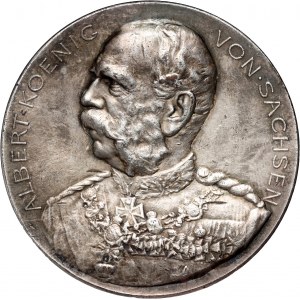 Germany, Saxony, medal from 1898, 70th birth anniversary and 25th anniversary of Albert's reign