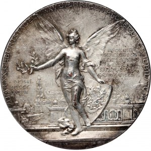 Deutschland, Sachsen, Medaille von 1898, 70. Geburtstag und 25. Jahrestag der Regentschaft Alberts