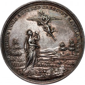 Schlesien, Medaille von 1779, Frieden von Těšín