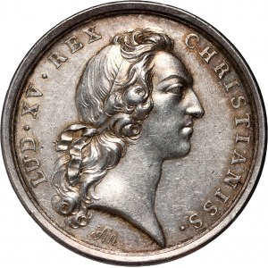 Frankreich, Ludwig XV., Medaille von 1747, Heirat von Marie Joseph mit Ludwig Ferdinand