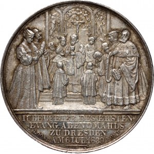 Deutschland, Sachsen, Medaille von 1839, Heinrich der Fromme