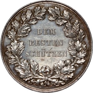 Germany, Saxony, Albert, 19th century, medal ND, For Best Shooter